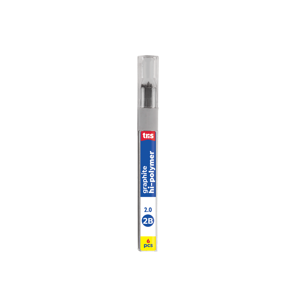 Minas Tris Hi Polyer Graphite. 2.0mm, 6un. - Imagen 2