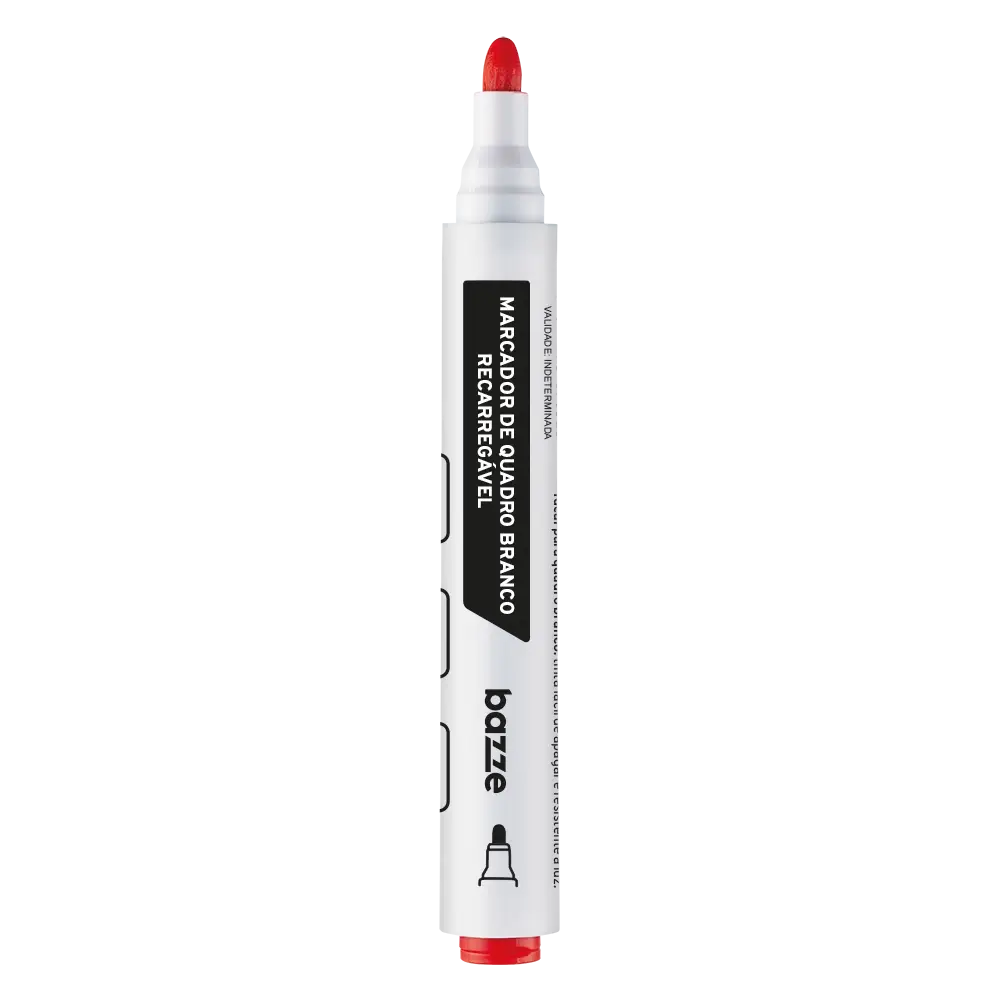 Marcador De Pizarra Bazze Recargable Rojo - Imagen 2