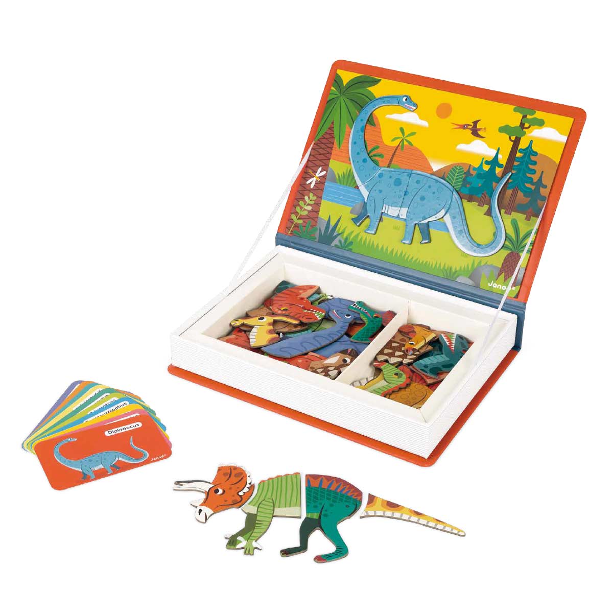 Juego Magneti'book Dinosaurios, 40 imanes Janod - Imagen 2