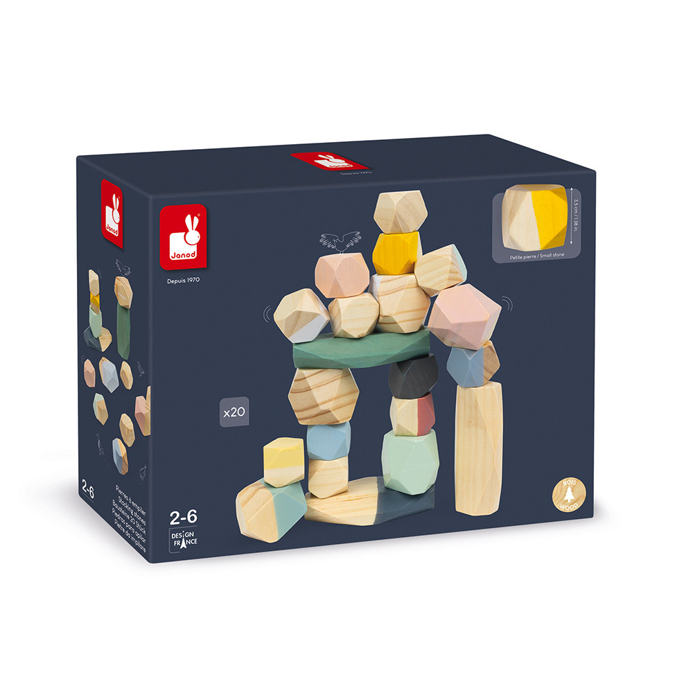 Juego Piedras Para Apilar Sweet Cocoon Janod - Imagen 2